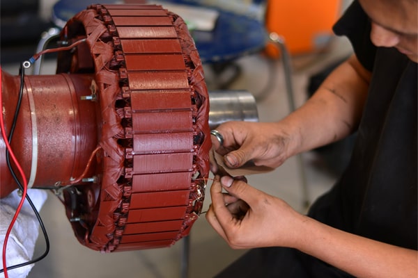 Exciter rotor repair